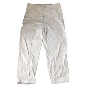 A New Day Womens Ivory Cuffed hem Pants size 14